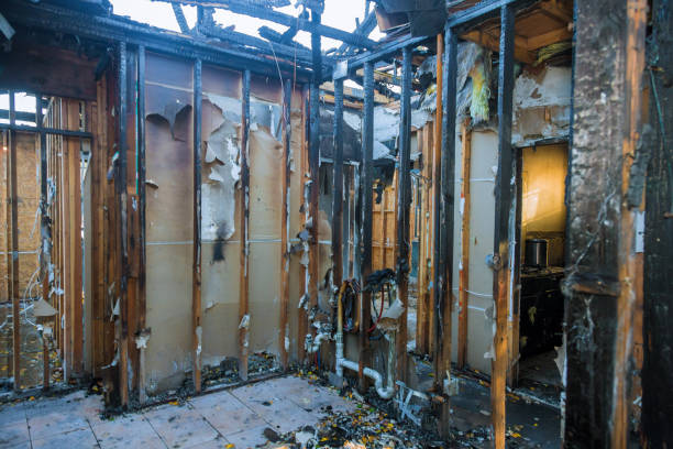 Professional Fire Damage Removal technician working in Gardnertown, NY